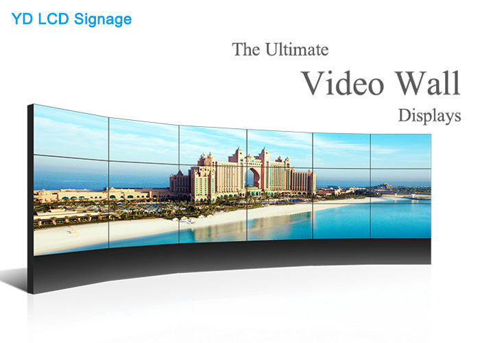 1.8mm Bezel 1080P LCD Video Wall High Stability With High Contrast Ratio